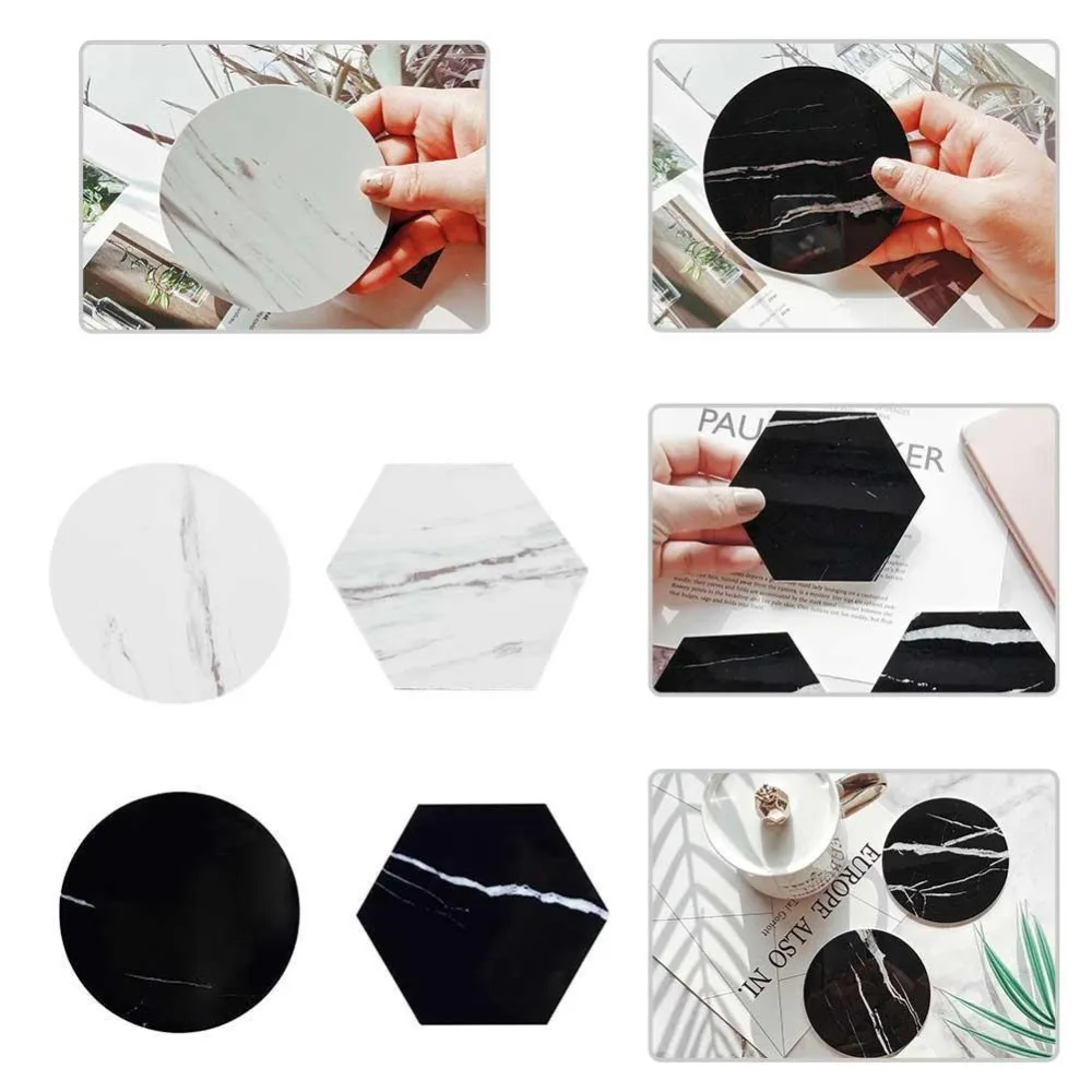 Chic Silicon Emulation Marble Coffee Coaster Cup Mats Pads Black White Flamingo Waterproof Desktop Non-slip Pad Table Decoration
Chic Silicon Emulation Marble Coffee Coaster Cup Mats Pads Black White Flamingo Waterproof Desktop Non-slip Pad Table Decoration
