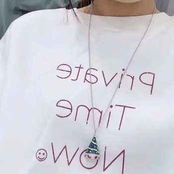Women 925 Sterling Silver Pendant Necklaces Created Necklace Birthday Gifts Wife Christmas present Christmas tree Sweater chain
Women 925 Sterling Silver Pendant Necklaces Created Necklace Birthday Gifts Wife Christmas present Christmas tree Sweater chain