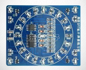 Free Shipping!!! SMD component soldering practice board / CD4017+NE55 water light kit (parts)
Free Shipping!!! SMD component soldering practice board / CD4017+NE55 water light kit (parts)