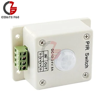 12V 24V 8A PIR Motion Sensor Switch DC 12-24V Infrared IR Body Photosensitive Control Detect On Off Switch Aisle Indoor Switch
12V 24V 8A PIR Motion Sensor Switch DC 12-24V Infrared IR Body Photosensitive Control Detect On Off Switch Aisle Indoor Switch