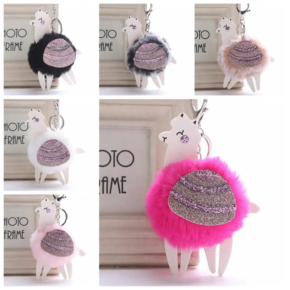 1 PC Fluffy Rabbit Fur Ball Sequin Alpaca Keychain Pompom Key Chain Animal Holder Bag Keyring Bag Pendant Handbag Decor
1 PC Fluffy Rabbit Fur Ball Sequin Alpaca Keychain Pompom Key Chain Animal Holder Bag Keyring Bag Pendant Handbag Decor