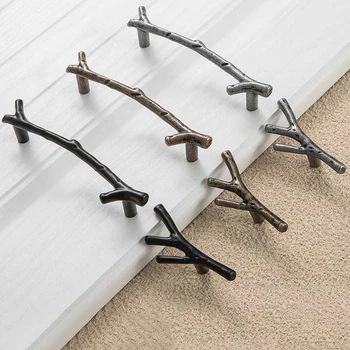 Fashion Tree Branch Furniture Handle 96mm 128mm Black Silver Bronze Kitchen Cabinet Handles Drawer Knobs Door Pulls Hardware
Fashion Tree Branch Furniture Handle 96mm 128mm Black Silver Bronze Kitchen Cabinet Handles Drawer Knobs Door Pulls Hardware