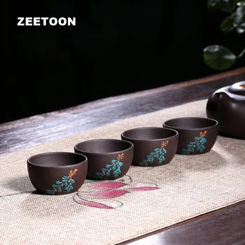 50cc Authentic Yixing Teacup Purple Clay Handmade Zi Sha Master Cup Kung Fu Tea Set Tea Cup Tea Bowl cups Creative Home Decor
50cc Authentic Yixing Teacup Purple Clay Handmade Zi Sha Master Cup Kung Fu Tea Set Tea Cup Tea Bowl cups Creative Home Decor