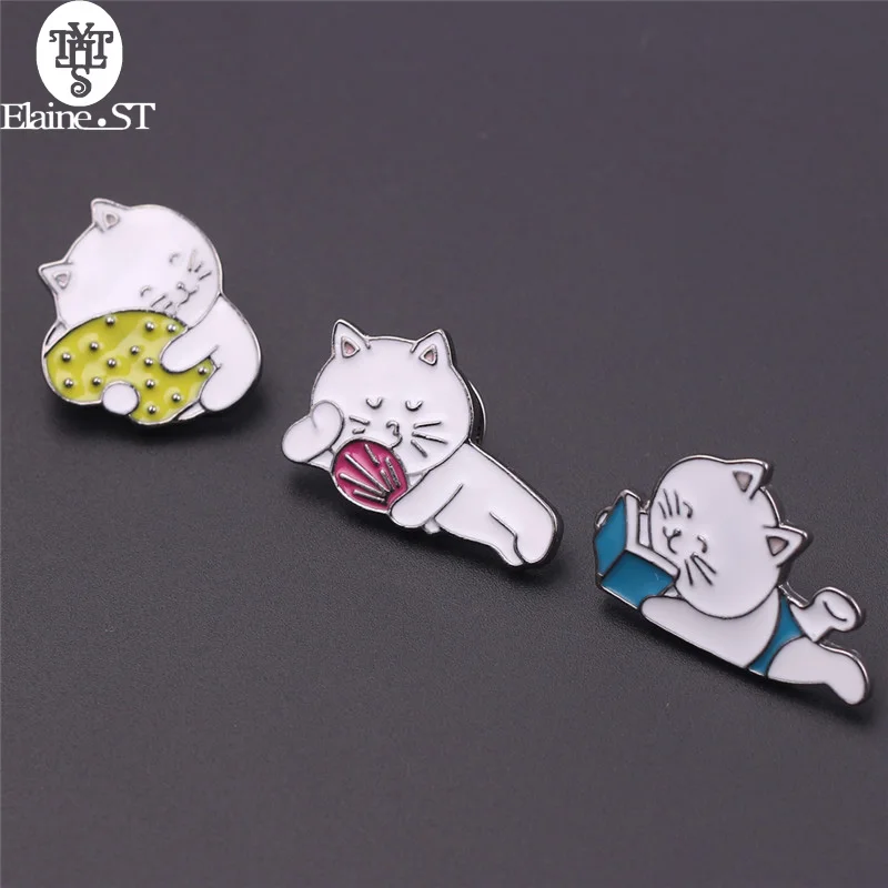 Lovely Cat Animal Red Yellow Blue Cartoon Enamel Brooches Icons On Clothing T-shirt Clothes And Backpack For Children Gift
Lovely Cat Animal Red Yellow Blue Cartoon Enamel Brooches Icons On Clothing T-shirt Clothes And Backpack For Children Gift