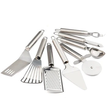 New Stainless Steel 8Pcs/set Cooking Tools Set Pizza Knife Drain Shovel Spatula Cooking Utensils Set Kitchen Accessories
New Stainless Steel 8Pcs/set Cooking Tools Set Pizza Knife Drain Shovel Spatula Cooking Utensils Set Kitchen Accessories