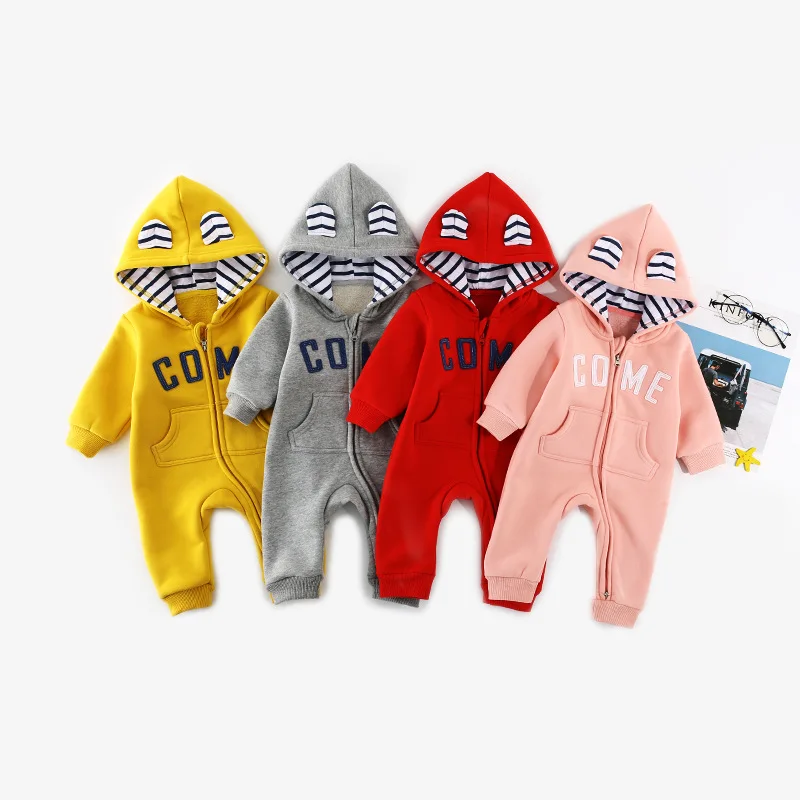 Toddler Clothes Autumn Winter New Baby Boys and Girls 100% Cotton Rompers Newborns Striped Cartoon Hooded Rompers Baby Jumpsuit
Toddler Clothes Autumn Winter New Baby Boys and Girls 100% Cotton Rompers Newborns Striped Cartoon Hooded Rompers Baby Jumpsuit