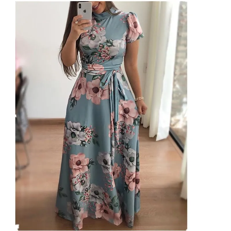 LOSSKY 2018 Women Summer Long Dress Floral Print Boho Beach Dress Tunic Maxi Dress Women Evening Party Dress Vestidos Female
LOSSKY 2018 Women Summer Long Dress Floral Print Boho Beach Dress Tunic Maxi Dress Women Evening Party Dress Vestidos Female