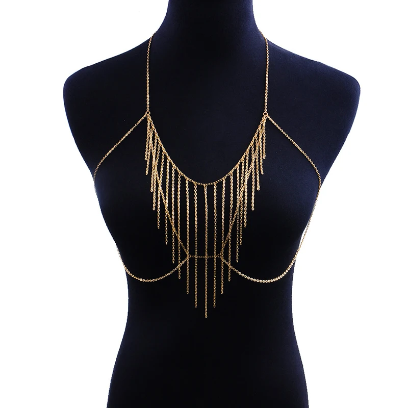 DoreenBeads Bohemia Long Tassel Women's Sexy Body Chain Summer Beach Jewelry Gold Color Disco Party Bra Cross Body Chains 1 PC
DoreenBeads Bohemia Long Tassel Women's Sexy Body Chain Summer Beach Jewelry Gold Color Disco Party Bra Cross Body Chains 1 PC