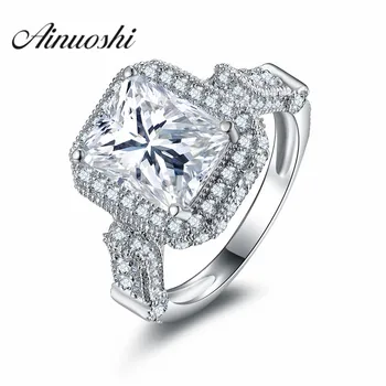AINOUSHI Top Quality 2.5 ct Rectangle Cut Sona Wedding Engagement Ring 925 Silver Engagement Ring Luxury Trendy Jewelry
AINOUSHI Top Quality 2.5 ct Rectangle Cut Sona Wedding Engagement Ring 925 Silver Engagement Ring Luxury Trendy Jewelry