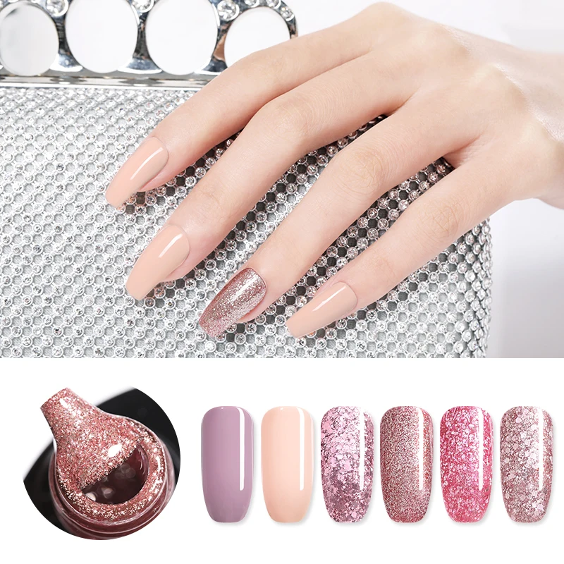 UR SUGAR Rose Gold Glitter UV Gel Nail Polish Top Coat Soak Off Enamel Semi Permanent Hybrid Nails Art Manicure
UR SUGAR Rose Gold Glitter UV Gel Nail Polish Top Coat Soak Off Enamel Semi Permanent Hybrid Nails Art Manicure
