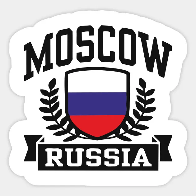 1 шт. Москва наклейка "Россия" для чемодан скейтборда холодильник переводная