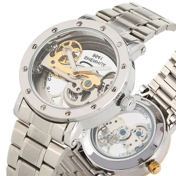 Unique Hollow Out Mechanical Watches Self Wind for Men Classic Steel Skeleton Durable Luminous Function Mechanical wristwatches
Unique Hollow Out Mechanical Watches Self Wind for Men Classic Steel Skeleton Durable Luminous Function Mechanical wristwatches