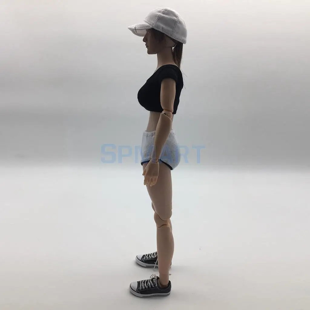 1/6 Scale Female Sport Pants Suit Shirt Women Clothes Set for 12'' Phicen Action Figures Collectible Doll Toy DIY Accessories