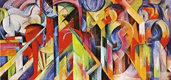 High quality Oil painting Canvas Reproductions Stables 1913 By Franz Marc hand painted
High quality Oil painting Canvas Reproductions Stables 1913 By Franz Marc hand painted