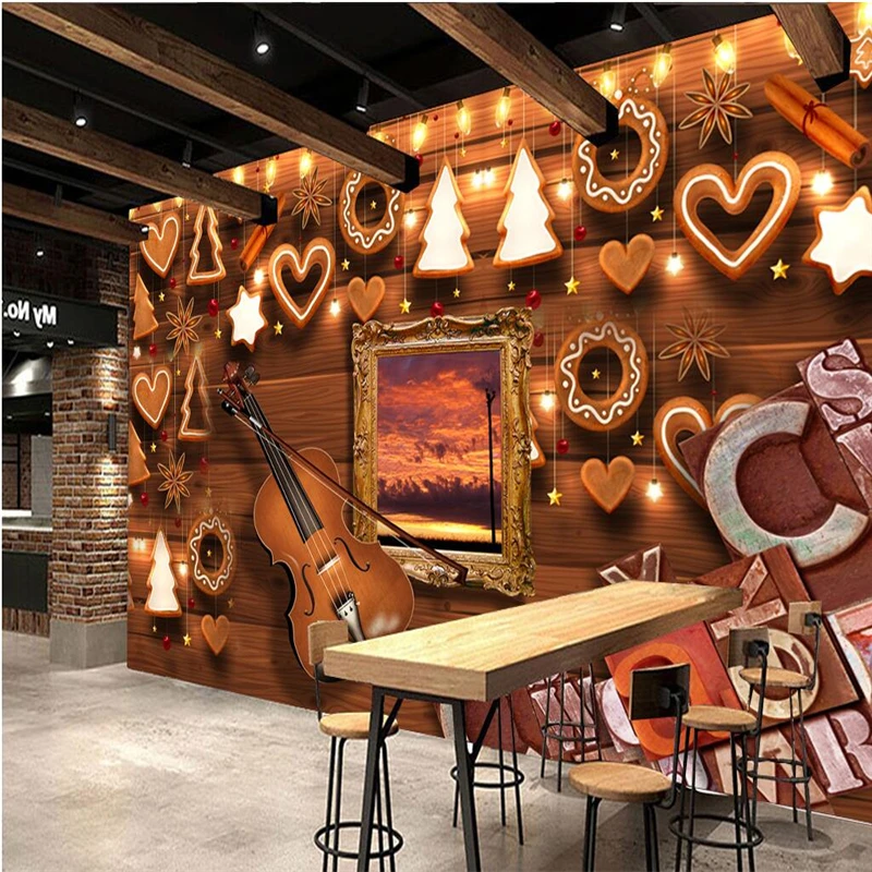 Violin alphabet Christmas wood carvings Custom papel de parede 3D Wall Paper roll Wall Covering Bedroom TV Background Wallpapers
Violin alphabet Christmas wood carvings Custom papel de parede 3D Wall Paper roll Wall Covering Bedroom TV Background Wallpapers