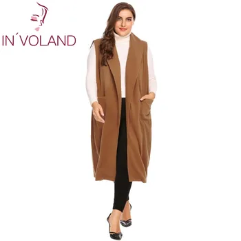 IN'VOLAND Women Vest Coat Plus Size XL-5XL 2018 Spring Winter Solid Lapel Sleeveless Belted Large Wool Blends Jacket Big Size
IN'VOLAND Women Vest Coat Plus Size XL-5XL 2018 Spring Winter Solid Lapel Sleeveless Belted Large Wool Blends Jacket Big Size