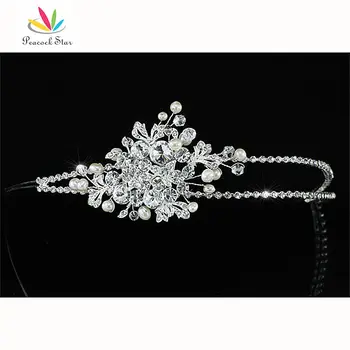 Peacock Star Bridesmaid Bridal Wedding Prom Ivory Simulated Pearls Crystal Side Headpiece Headband Tiara CT1588
Peacock Star Bridesmaid Bridal Wedding Prom Ivory Simulated Pearls Crystal Side Headpiece Headband Tiara CT1588