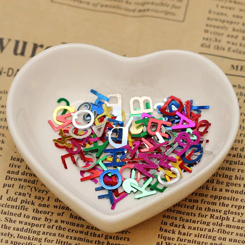 Paillette Letter Sequins Confetti With Different Shapes For Celebaration Use Christmas DIY Decorative Scrapbooking Accessory 20g
Paillette Letter Sequins Confetti With Different Shapes For Celebaration Use Christmas DIY Decorative Scrapbooking Accessory 20g