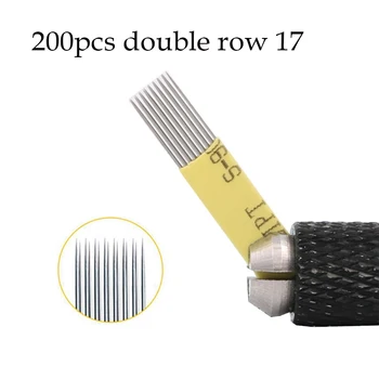 200pcs flat 17M1 pins Microblading Shading Blades tattoo needles double row 17 pins permanent makeup eyebrow needles 0.20mm
200pcs flat 17M1 pins Microblading Shading Blades tattoo needles double row 17 pins permanent makeup eyebrow needles 0.20mm