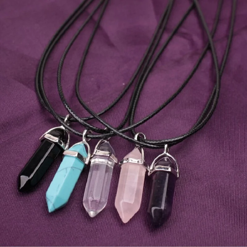 2019 Natural Stone Bullet Crystal Necklace for Women Accessories Bohemian Jewelry Necklaces Pendants Vintage Clavicle Choker New
2019 Natural Stone Bullet Crystal Necklace for Women Accessories Bohemian Jewelry Necklaces Pendants Vintage Clavicle Choker New