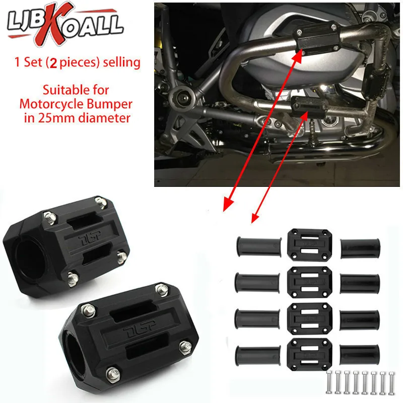 

25mm Motorcycle Bumper Engine Protective Guard Crash Bars Decorative Block Dismantling for BMW R1200GS LC Adv F800GS F700GS