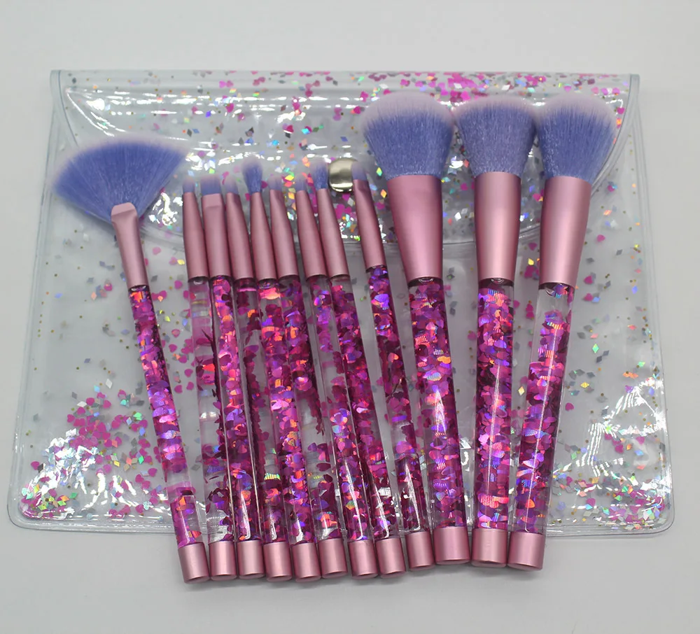 Bling 12/7PCS Aquarium Liquid Glitter Brush Set Makeup Brushes Pincel Kit Portable Eyebrow Eyeshadow Brush Makeup Tools
Bling 12/7PCS Aquarium Liquid Glitter Brush Set Makeup Brushes Pincel Kit Portable Eyebrow Eyeshadow Brush Makeup Tools