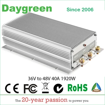 36V TO 48V 40A STEP UP DC DC CONVERTER PROMOTION 36VDC TO 48V DC 40 AMP 1920Watt H40-36-48 Daygreen CE RoHS Certificated
36V TO 48V 40A STEP UP DC DC CONVERTER PROMOTION 36VDC TO 48V DC 40 AMP 1920Watt H40-36-48 Daygreen CE RoHS Certificated