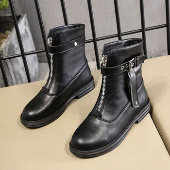New Fashion Women Boots Zip Buckle PU Women Ankle Boots Casual Lady Shoes Short Plush Keep Warm Black/White Winter Female Shoes
New Fashion Women Boots Zip Buckle PU Women Ankle Boots Casual Lady Shoes Short Plush Keep Warm Black/White Winter Female Shoes