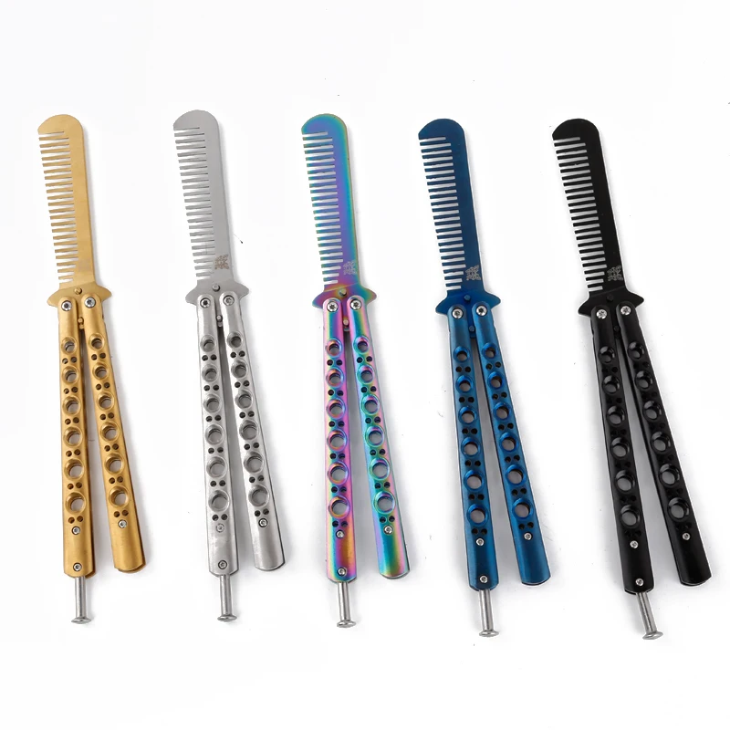 High Quality Stainless Steel Comb CS GO Game Karambit Balisong Butterfly Training Knife Men Gifts
High Quality Stainless Steel Comb CS GO Game Karambit Balisong Butterfly Training Knife Men Gifts