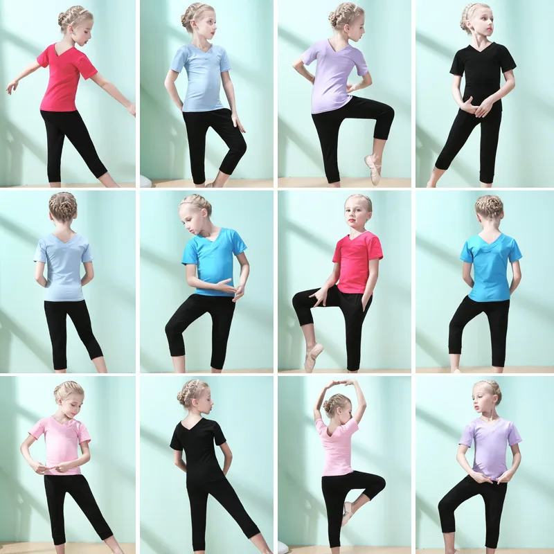 Children's Dance Wear Top&pant Ssummer Short Sleeve Girls Boys Toddler Leotard Lyrical Dance Costumes Black Ballet Dance Clothes
Children's Dance Wear Top&pant Ssummer Short Sleeve Girls Boys Toddler Leotard Lyrical Dance Costumes Black Ballet Dance Clothes