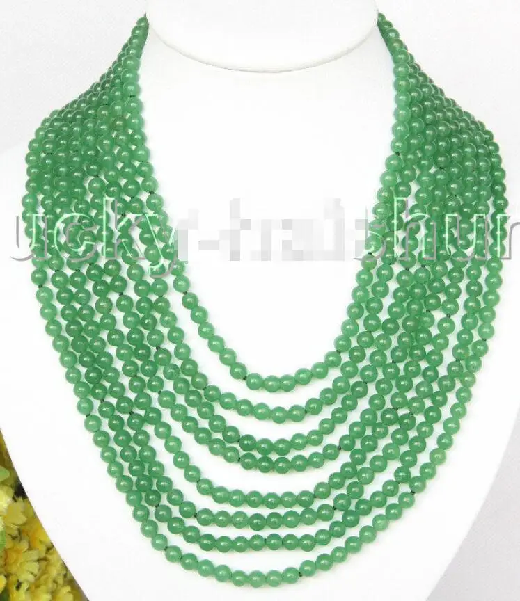 Free Shipping >>AAA natural 8row 17" 6mm round light green bead necklace magnet clasp tfg8kyo7l
Free Shipping >>AAA natural 8row 17" 6mm round light green bead necklace magnet clasp tfg8kyo7l