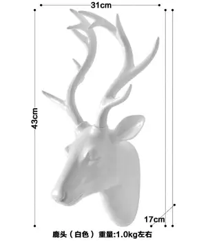43*31*17CM Creative three-dimensional animal head mannequin deer wall hanging living room wall Wedding clothing Resin 1PC A328
43*31*17CM Creative three-dimensional animal head mannequin deer wall hanging living room wall Wedding clothing Resin 1PC A328