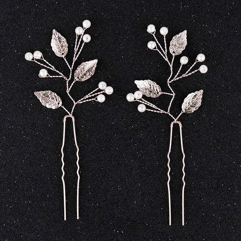 FORSEVEN 2pcs Silver/Gold Crystal Hair Pins Pearl Flower Leaf U shape Hair Sticks Headpiece Wedding Hair Accessories Jewelry JL
FORSEVEN 2pcs Silver/Gold Crystal Hair Pins Pearl Flower Leaf U shape Hair Sticks Headpiece Wedding Hair Accessories Jewelry JL