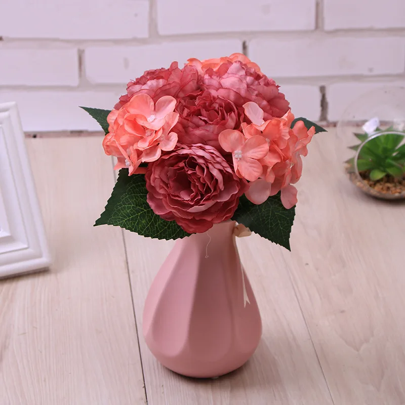 Artificial Flowers Peony Bouquet for room decoration better than mini artificial flower arrangements
Artificial Flowers Peony Bouquet for room decoration better than mini artificial flower arrangements