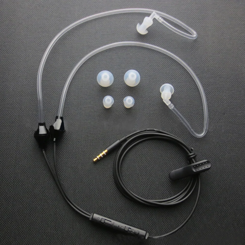 3.5mm Anti-Radiation Stereo Air Tube Earphone Stereo Ear Buds Soft silicone high quality sound In-ear Earphone with Built-in Mic
3.5mm Anti-Radiation Stereo Air Tube Earphone Stereo Ear Buds Soft silicone high quality sound In-ear Earphone with Built-in Mic