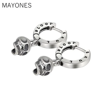 MAYONES Women and Men Earring 925 Sterling Silver Vintage Punk Skull Earring Male Female Christmas gift Fine Jewelry
MAYONES Women and Men Earring 925 Sterling Silver Vintage Punk Skull Earring Male Female Christmas gift Fine Jewelry