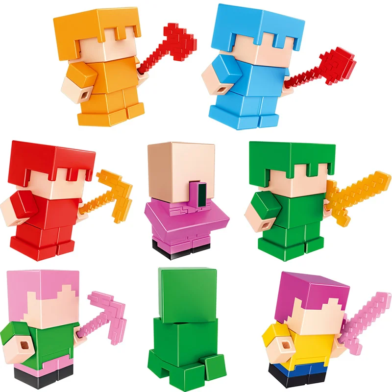 8 in 1 Building Blocks My World Eraser Figures Compatible LegoINGlys Minecrafter Technic Educational For Toddlers Toys
8 in 1 Building Blocks My World Eraser Figures Compatible LegoINGlys Minecrafter Technic Educational For Toddlers Toys