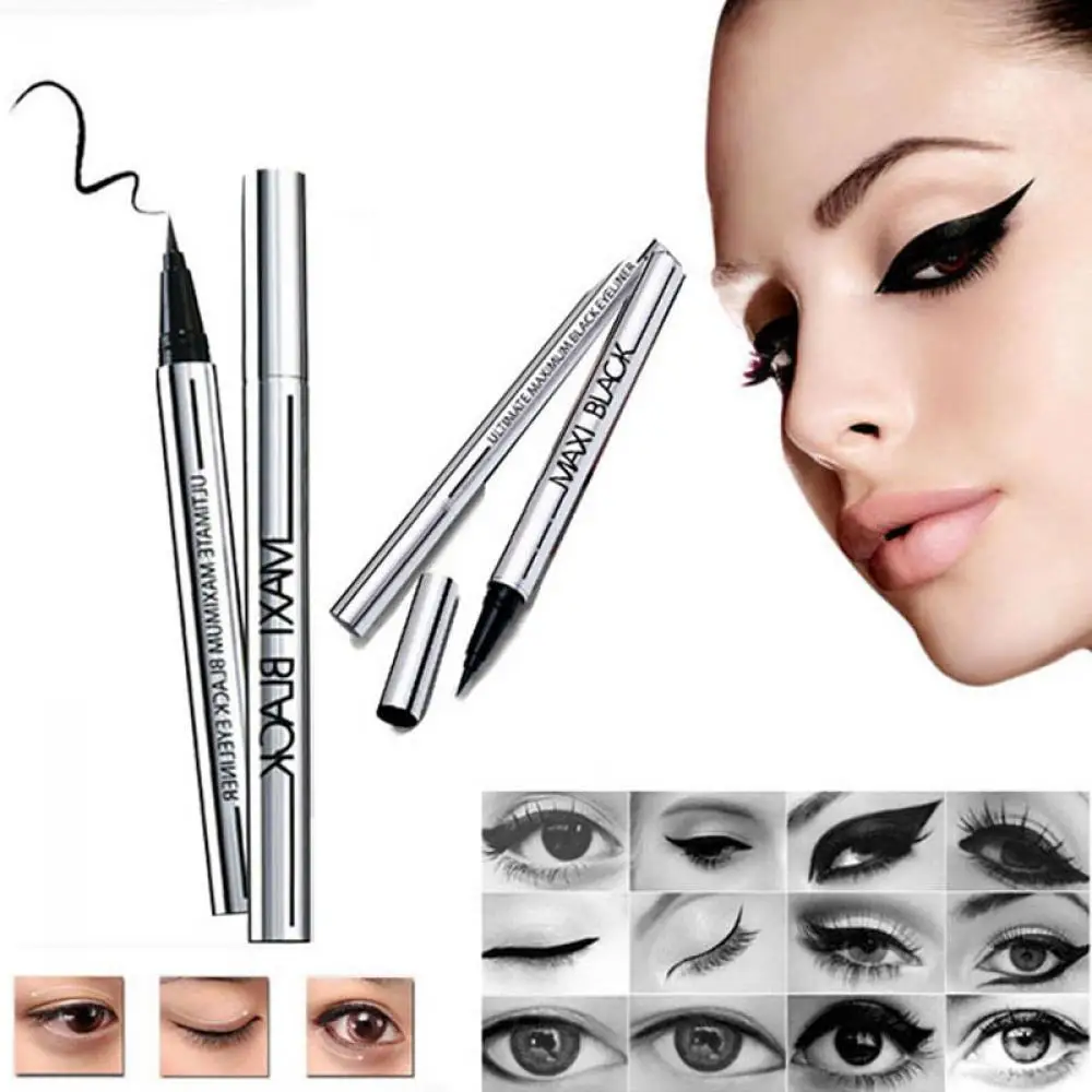 Waterproof Cosmetic Eyeliner Pencil Black Pen Makeup Liquid Cosmetic Beauty Make Up Eye Liner Easy To Wear Long Lasting
Waterproof Cosmetic Eyeliner Pencil Black Pen Makeup Liquid Cosmetic Beauty Make Up Eye Liner Easy To Wear Long Lasting
