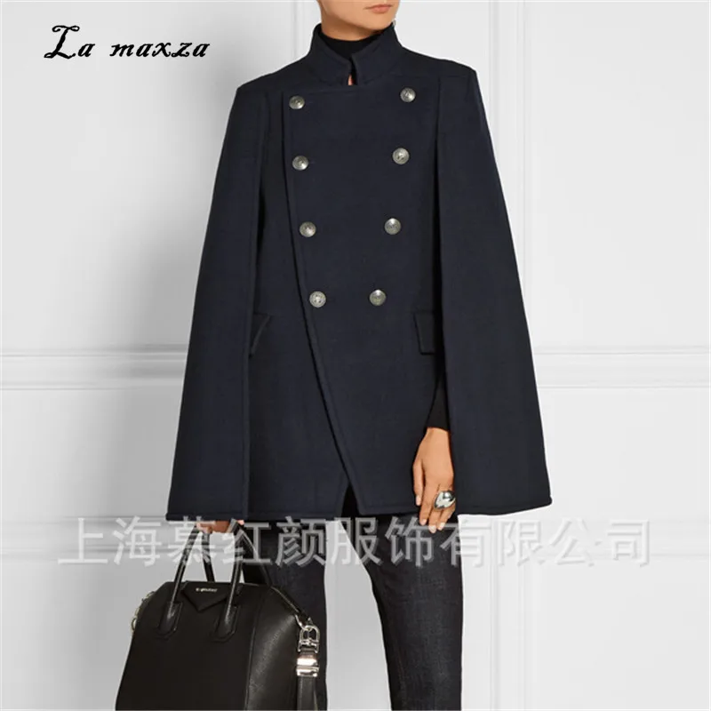 Women Winter Cape Coat Wool 2018 Vintage Elegant Clothes Loose Fashion Outwear Long Cape Coat 
Women Winter Cape Coat Wool 2018 Vintage Elegant Clothes Loose Fashion Outwear Long Cape Coat