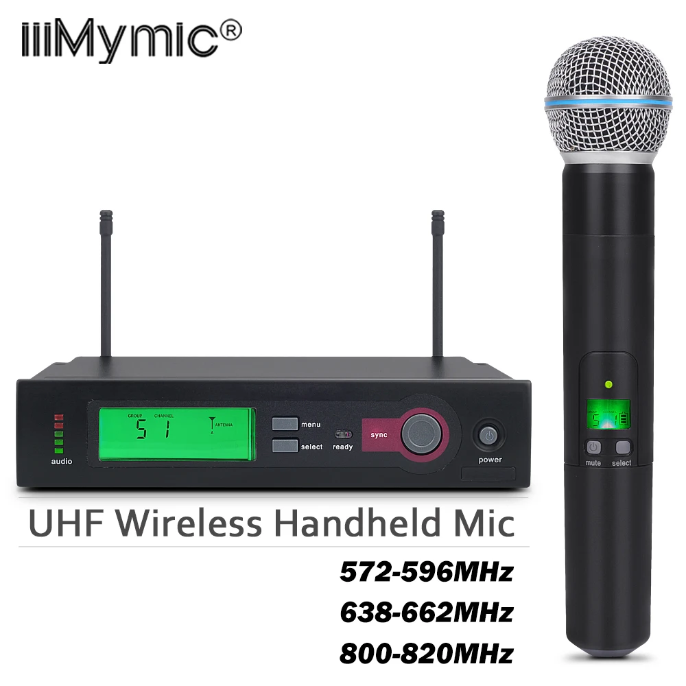 Top Quality SLX24/BETA58 58A Wireless Single Handheld Microphone System UHF Professional Karaoke Microphone
Top Quality SLX24/BETA58 58A Wireless Single Handheld Microphone System UHF Professional Karaoke Microphone