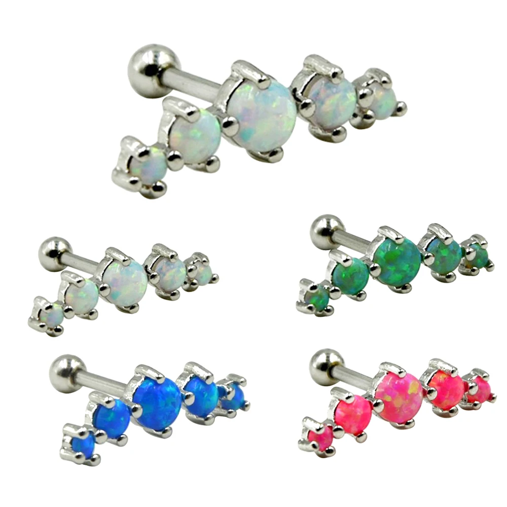 40PCS 316L Surgical Steel Tragus Piercing Helix Prong Set 5 Synthetic Opal Cartilage Piercing Ear Stud Body Jewelry Earring 16g
40PCS 316L Surgical Steel Tragus Piercing Helix Prong Set 5 Synthetic Opal Cartilage Piercing Ear Stud Body Jewelry Earring 16g