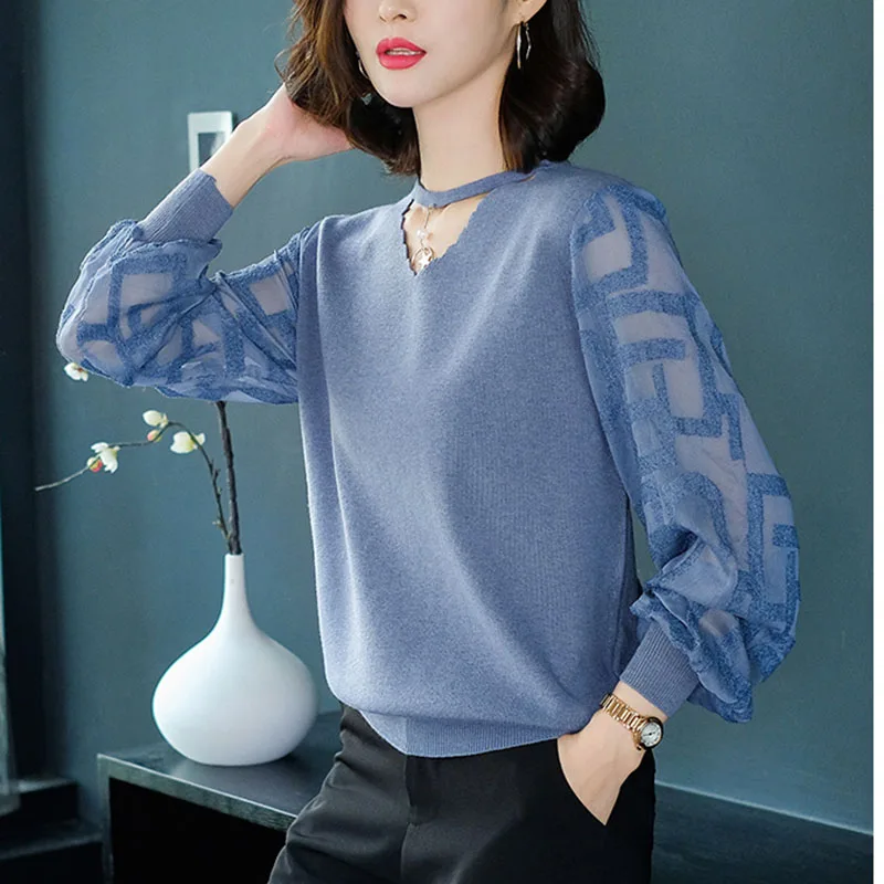 Women Spring Thin Pullovers Tops Fashion Knitted Summer 2019 Causal Knitting Long Sleeve Pull Ladies Knitwear Jumper Female | Женская