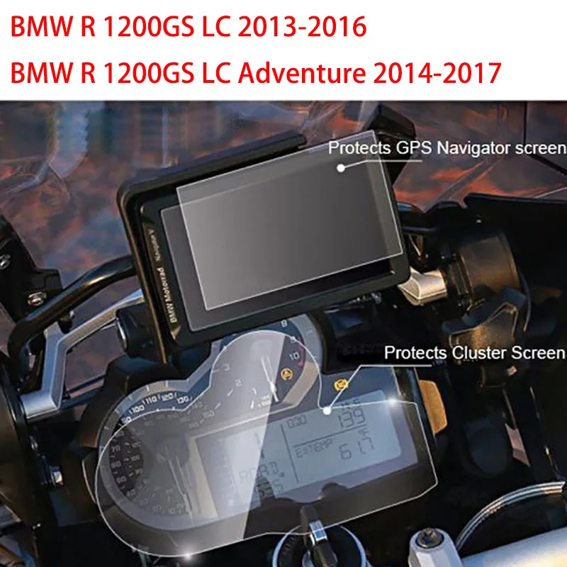 Motorcycle Dashboard Protector + GPS Navigator Protective Film Screen for BMW R1200GS LC / Adventure / ADV R1200 / R 1200 GS
Motorcycle Dashboard Protector + GPS Navigator Protective Film Screen for BMW R1200GS LC / Adventure / ADV R1200 / R 1200 GS