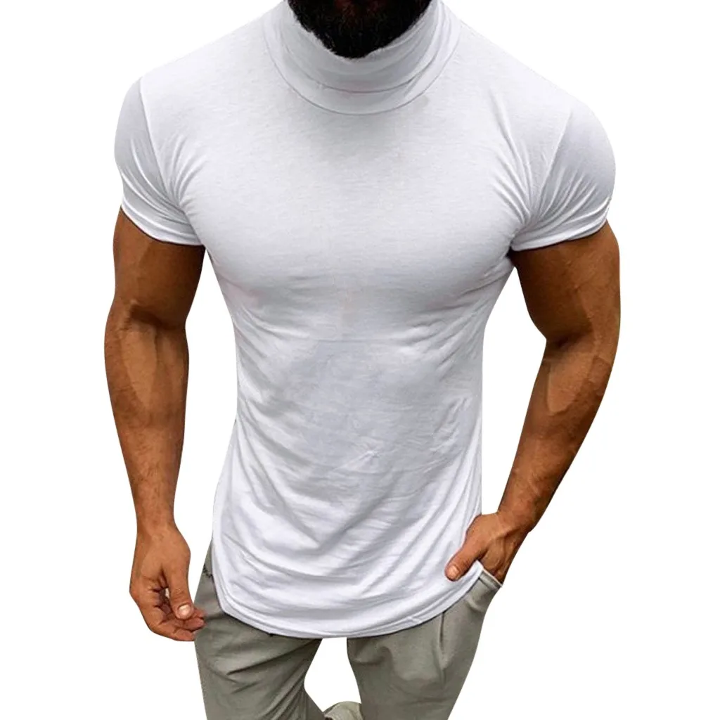 Summer 2019 Funny T Shirts Short Sleeve Turtleneck White Streetwear Casual Fitness Men Clothing Camisetas Hombre
Summer 2019 Funny T Shirts Short Sleeve Turtleneck White Streetwear Casual Fitness Men Clothing Camisetas Hombre
