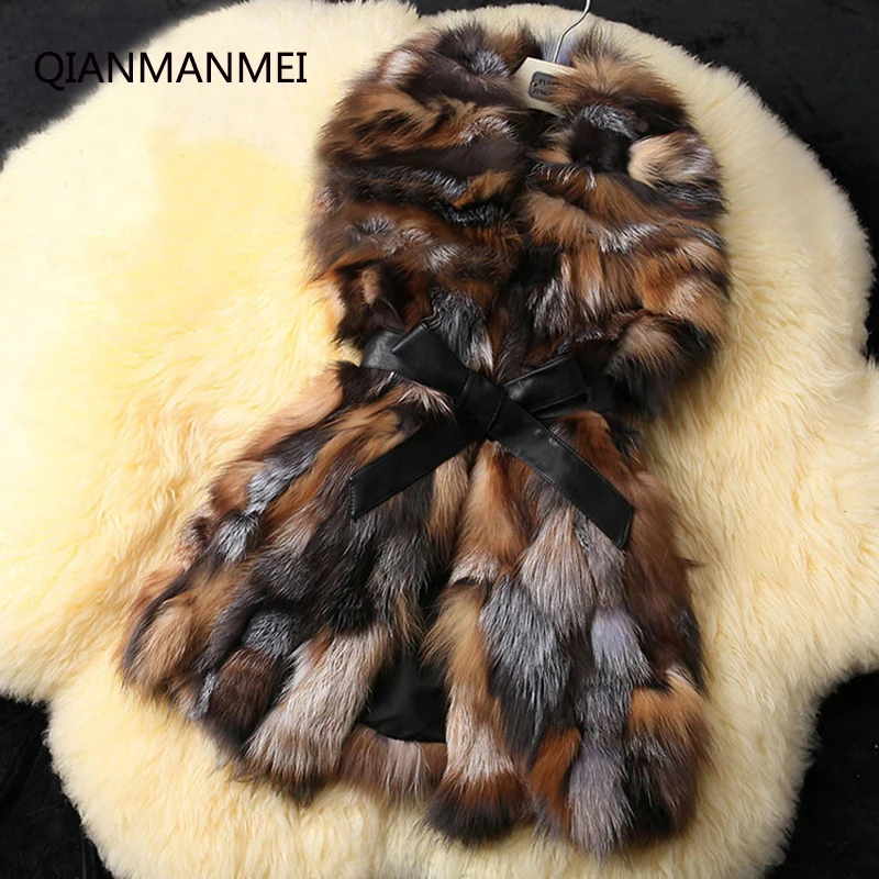 Autumn and winter women's fashion fur vest long fox fur vest pure natural suede lapel coat
Autumn and winter women's fashion fur vest long fox fur vest pure natural suede lapel coat