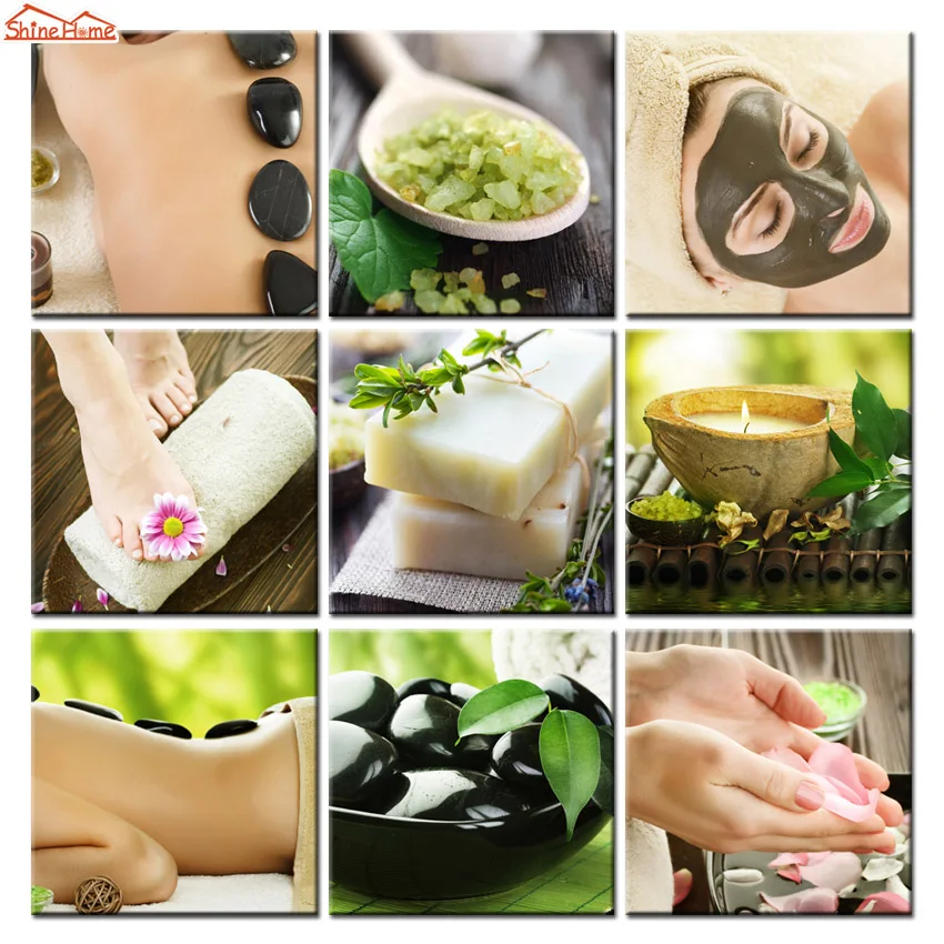 ShineHome-Wall Art Canvas Painting Prints Spa Body Nail Salon Massage Salt Zen Stone Towel Decorative Pictures Posters No Frame
ShineHome-Wall Art Canvas Painting Prints Spa Body Nail Salon Massage Salt Zen Stone Towel Decorative Pictures Posters No Frame