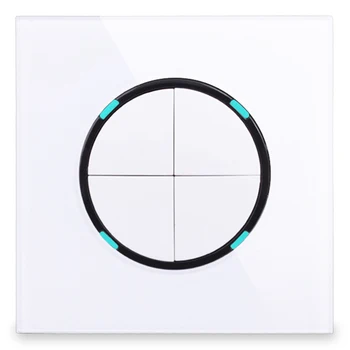 New 4 Gang 2 Way Random Click Push Button Wall Light Switch With Led Indicator Crystal Glass Panel 16A 
New 4 Gang 2 Way Random Click Push Button Wall Light Switch With Led Indicator Crystal Glass Panel 16A