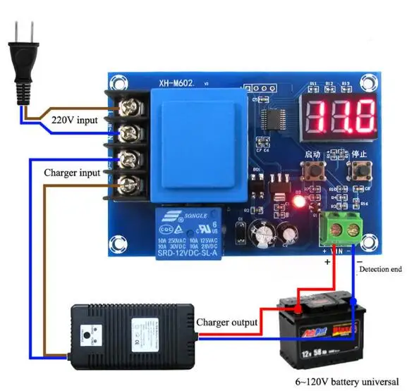 XH-M602 Digital Control Battery Lithium Battery Charging Control Module Battery Charging Control Switch
XH-M602 Digital Control Battery Lithium Battery Charging Control Module Battery Charging Control Switch