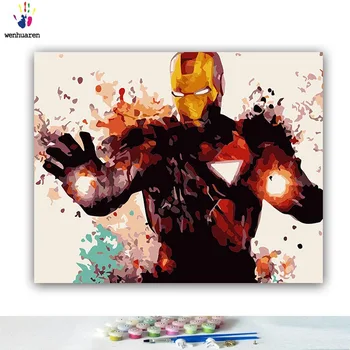 DIY Coloring paint by numbers Spiderman paintings by numbers with kits 40x50 framed
DIY Coloring paint by numbers Spiderman paintings by numbers with kits 40x50 framed