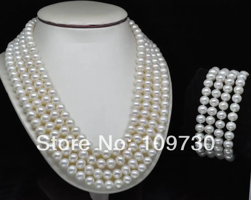 Jewelry 00579 Natural 4-Row AAA+ 7-8mm White pearl Set necklaces&bracelets (A0516)
Jewelry 00579 Natural 4-Row AAA+ 7-8mm White pearl Set necklaces&bracelets (A0516)
